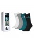 Calvin Klein 701224125-003  Ανδρικές Κάλτσες Σετ 4 τεμ. σε μεταλλικό κουτάκι, WHITE/SEA GREEN/GREEN/BLACK